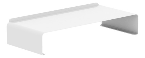 Soporte Eleva Monitor Cpu Escritorio Oficina Teclado Blanco