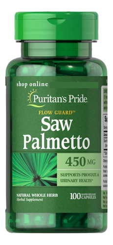 Saw Palmetto 450mg 100 Capsulas Puritans Pride / Yoursups