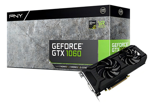 Placa de video Nvidia PNY GeForce GeForce GTX 10 Series GTX 1060 VCGGTX10606PB 6GB