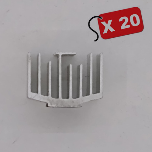 Disipador De Calor Perfil Aluminio 17x12x13mm - 20 Unidades