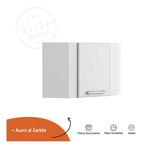 Imagen 2 de 9 de Armario Superior Esquinero Gourmet Plus Blanco