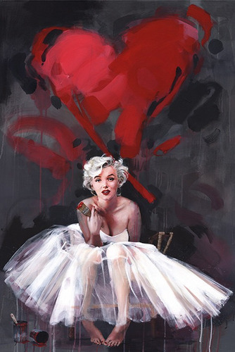 Poster De Marilyn Monroe - Paint - 90 X 60 Cm