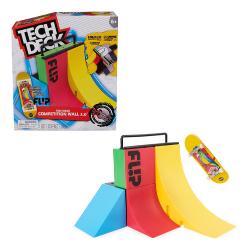 Tech Deck Rampa Conexion Parque Skate + Skate