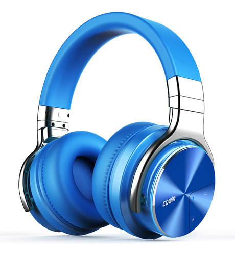 Audífonos Inalámbricos Cowin E7PRO Azul Auriculares Bluetooth, cómoda experiencia inalámbrica, peso ligero, graves intensos, micrófono para llamadas, ANC, 30 Horas De Reproducción Para Viajes/trabajo