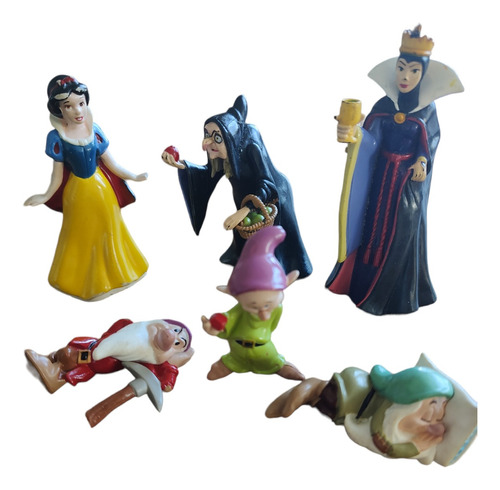 Disney Set Blancanieves X 6 Personajes Importado