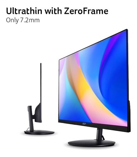 Acer Sh242y Ebmihx 23.8 Fhd 1920x1080 Monitor De Computadora