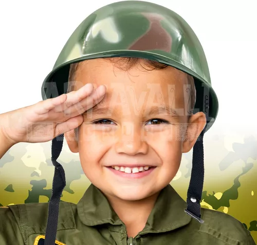 Casco Verde Camuflaje Soldado Army Disfraz Halloween Militar