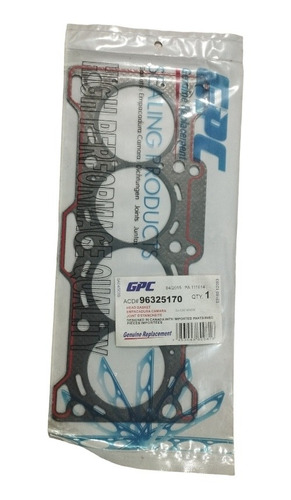 Empacadura Gasket  Camara Spark #96325170 