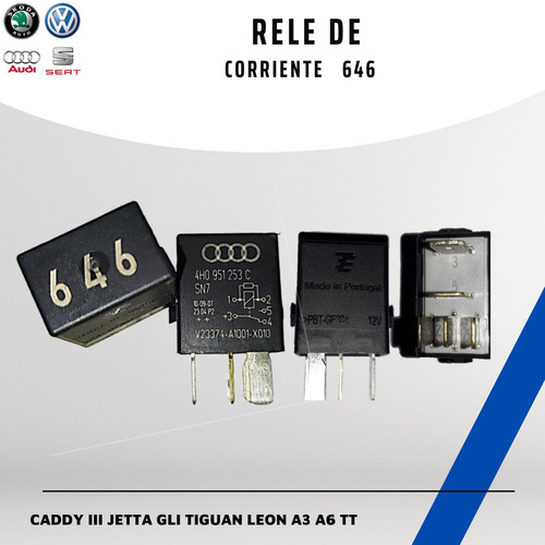 Rele 646 Jetta Gli Caddy Tiguan Leon A3 A6 Tt