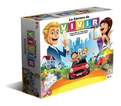 Juego De Mesa Carrera De Vivir Toptoys Vida Billetes Autos 