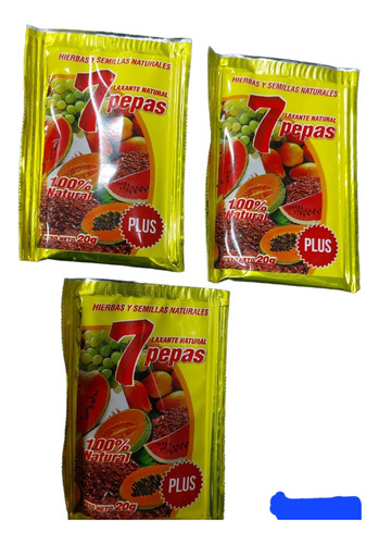 Siete Pepas Plus (pack De 3 Sobres De 20gr.c/u.)