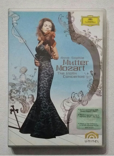Dvd Anne Sophie Mutter Mozart The Violin Concertos