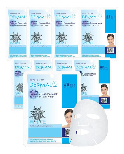 Dermal, Mascarilla Colágeno X10, Hidratante Y Antiarrugas
