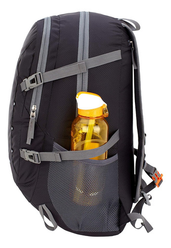 Mochila Senderismo Negra Impermeable Ligera 40l