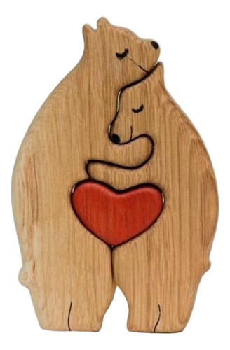 Rompecabezas De Arte Familiar De De Madera, Juguete 2