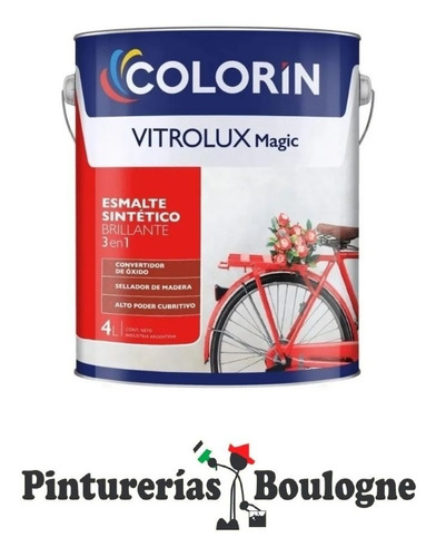 Vitrolux Magic Esmalte/convert Colorin 4 Litros. Colores G3