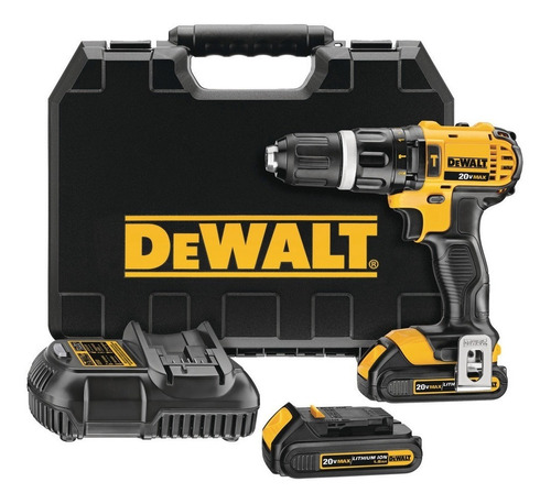 Chave de fenda sem fio DeWalt DCD785C2 20V 13 mm, furadeira de martelo + acessório