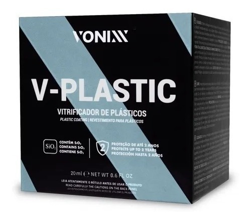 Vitrificador Automotivo V-plastic Vonixx 20ml High Tech