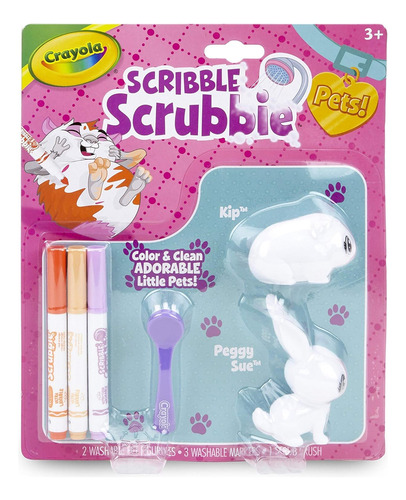 Crayola Scribble Scrubbie Pets, Rabbit Hamster, Kids Toys, G