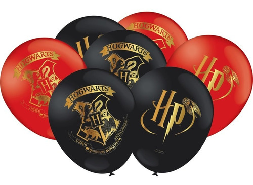 Decoração De Festa Harry Potter 25 Bexigas Festa Aniversário