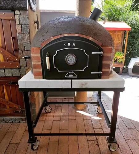 Horno De Barro Artesanal 1 X 1 Mt + Base De Hierro + Ruedas | MercadoLibre