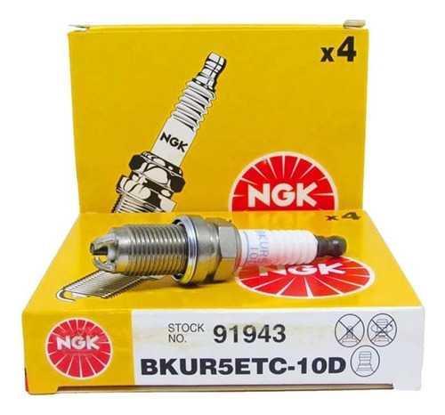 Kit 4 Bujias Ngk 3 Electrodos Vw Fox Suran Gol Trend - Roar