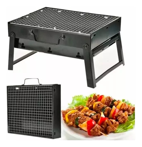 Parrillera Portatil Carbon Barbacoa Pinchos Cocina Parrilla