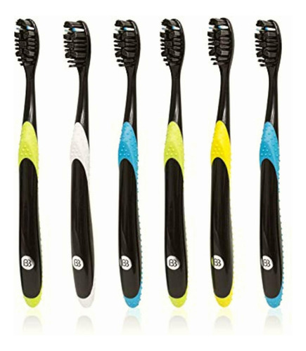 Daily Essence Charcoal Toothbrush, 6 Count