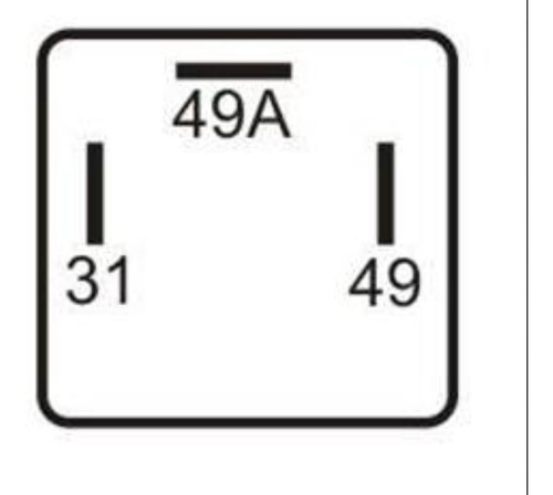 Imagen 2 de 3 de Relé Foton Midi 12v , 3p 49a, 49, 31