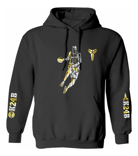 Sudadera Estilo Kobe Bryant 24 Mamba Estampado Gold & Silver