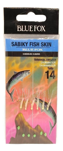 Sabiki Fish Skin Blue Fox Pesca Tu Carnada! Super Efectivos Color 2