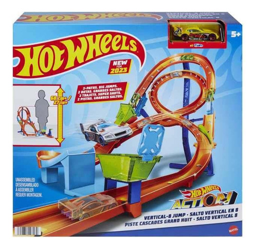 Hot Wheels Action Pista De Juguete Circuito Vertical En 8