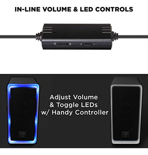 Bocinas Gogroove Para Computadora Para Juegos Con Luz Led