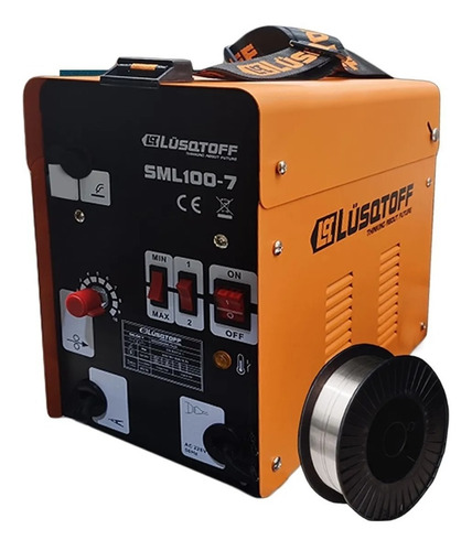 Imagen 2 de 9 de Soldadora Inverter Lusqtoff Mig Flux 90a + Mascara Alamb