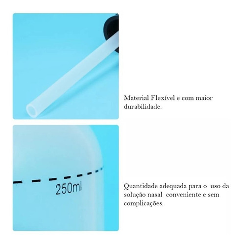 Frasco Aplicador Lavagem Nasal Tipo Rinosoro D/ Alto Volume