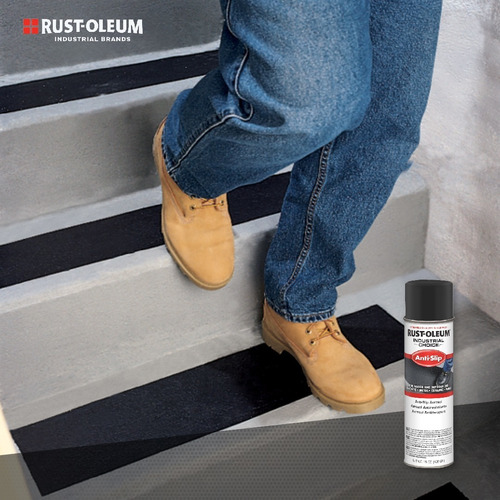Pintura Antideslizante Aerosol Rust Oleum Industrial Negro