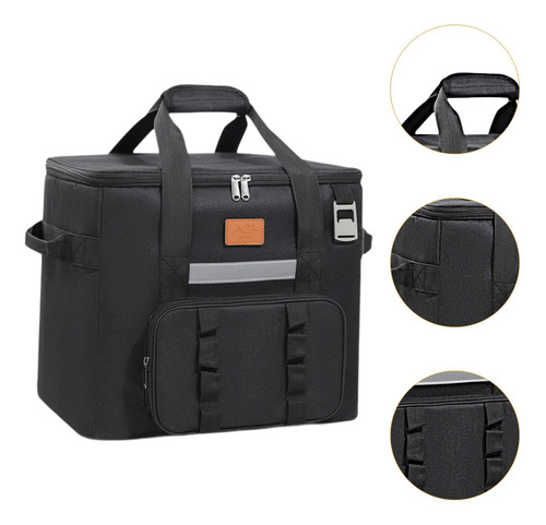 Caja De Almuerzo De Bolsa Más Fresca, Recipiente De Negro