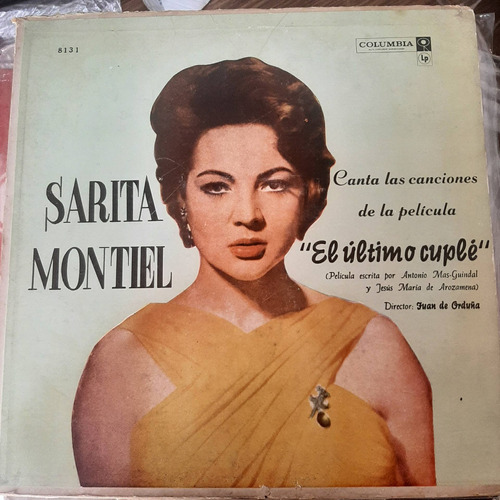 Vinilo Sarita Montiel Canciones De El Ultimo Cuple Bs1