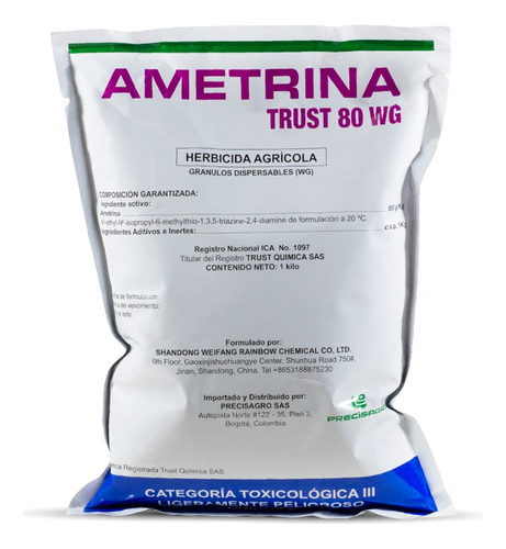 Ametrina Herbicida De Uso Agricola X 1 Kg