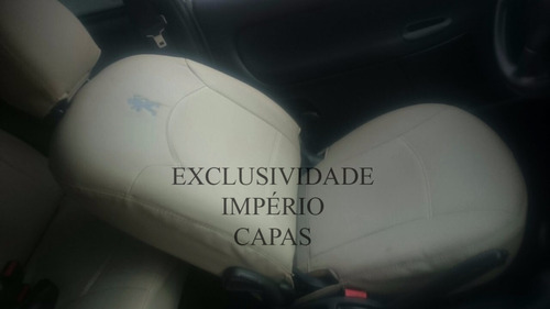 Peugeot 206 2007 Capa Para Estofado Automotivo De Couro Bege