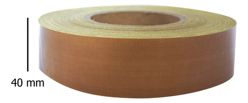 Fita Teflon P/ Seladoras Com Adesivo 40mm X 10 Metros
