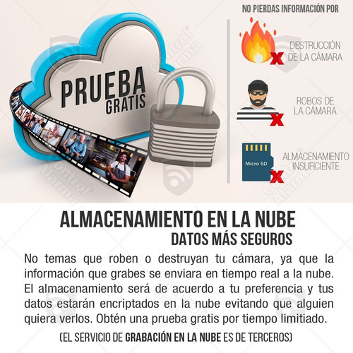 Imagen 6 de 10 de Camara Wifi Ip Full Hd Seguridad Rastreo Movimiento Vision Nocturna Alarma Audio Espia Celular Grabacion Nube Amazon