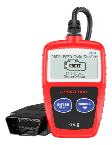 El Escáner Automotriz Ms309 Obd2 Lee Y Borra Códigos De Fall