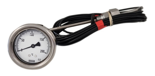Termometro Ø 63mm 0-200ºc Con Glicerina Aspro Original