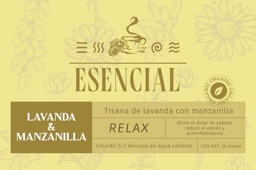 Te Esencial Manzanilla Con Lavanda 10 Sobres