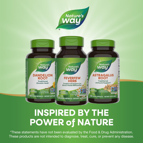 Suplemento Nature's Way Feverfew 380 Mg Tru-id Certified 100