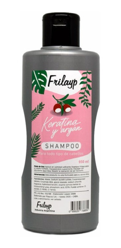 Imagen 1 de 5 de Shampoo Keratina Y Argan X970ml