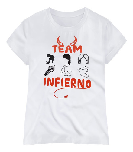 Playera Team Infierno La Casa De Los Famosos