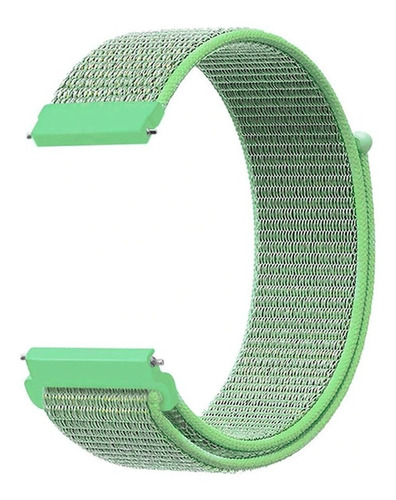 Pulseira Nylon Loop Encaixe Universal 20mm Todas As Cores Cor verde menta Largura 20 mm