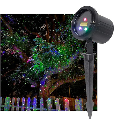 Rgb Firefly Luces De Navidad Laser De 3 Colores En Movimient